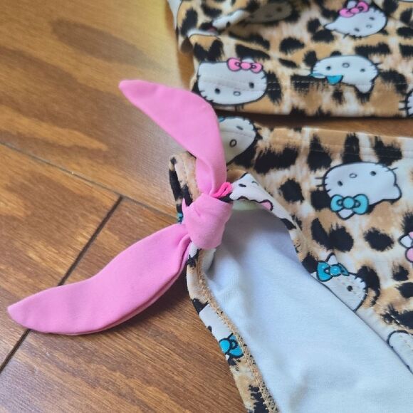 Hello Kitty Pink and Leopard Print Bikini - Picture 4 of 6